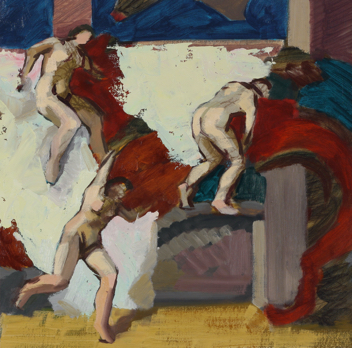 untitled; oil on board, 40 x 40 cm, 2018