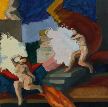 untitled; oil on board, 40 x 40 cm, 2018