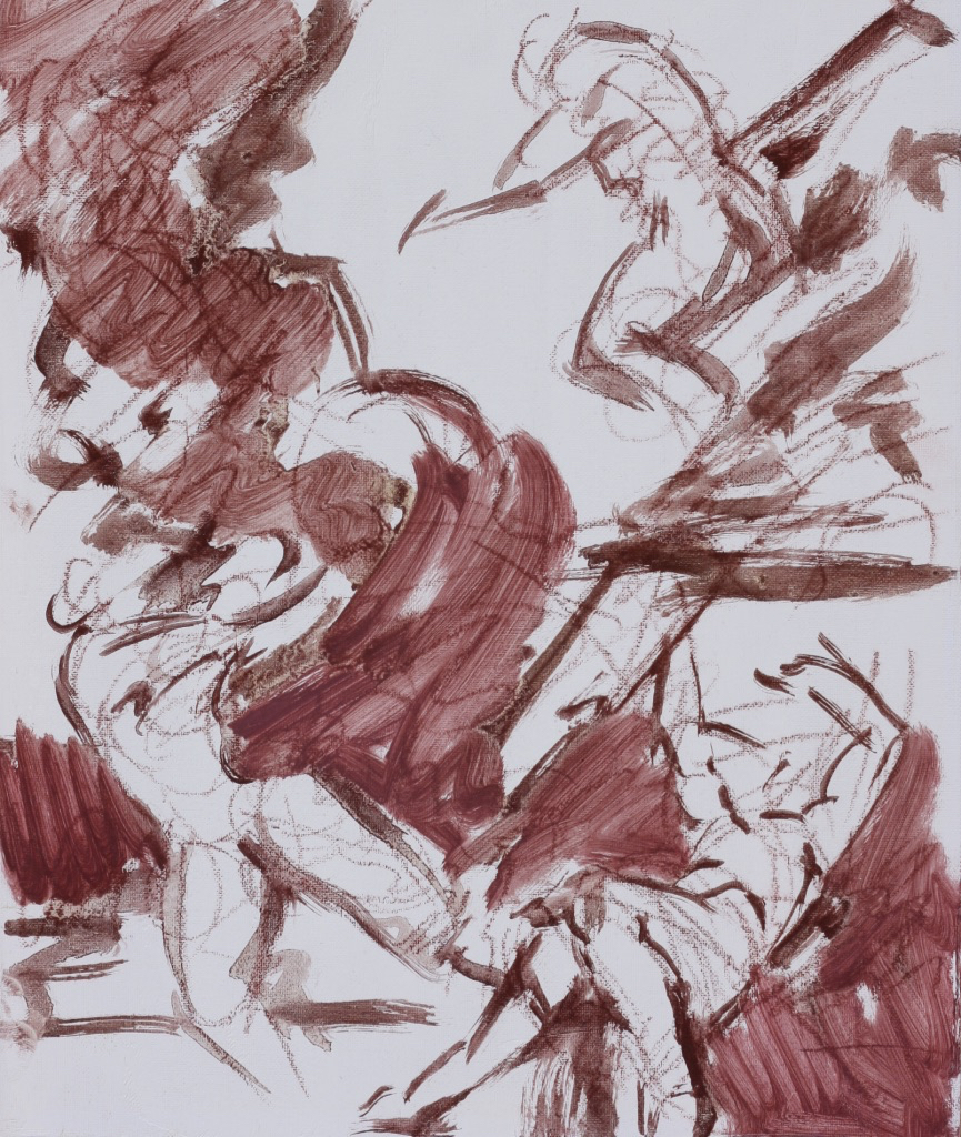 untitled; oil on canvas board, 30 x 25 cm, 2018